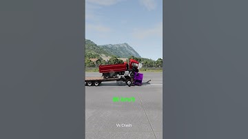 Different Speeds vs Bollards - BeamNG Drive Crash Test