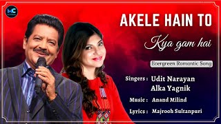 Akele Hain To Kya Gam Hai (Lyrics) - Udit Narayan, Alka Yagnik | Aamir Khan | 90s Love Romantic Song Thumb