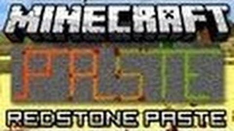 Minecraft Mod Showcase: Redstone Paste Mod!