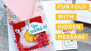 Make This Fun Fold Card With A Hidden Message Inside! Snailed It 🐌