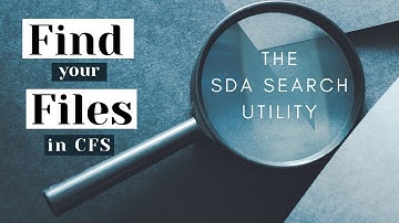 How To Use The Search Utility - CFS