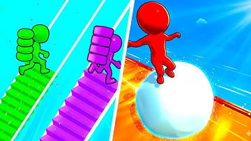 Bridge Race vs Snow Race 3D 🍅😱 Max Level Gameplay Walkthrough Android iOS 6TR2