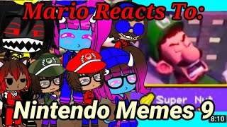 The Ethans React To:Mario Reacts To Nintendo Memes 9 By SMG4 (Gacha Club)