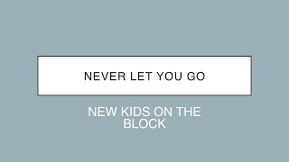 New Kids On The Block | Never Let You Go (Lyrics)