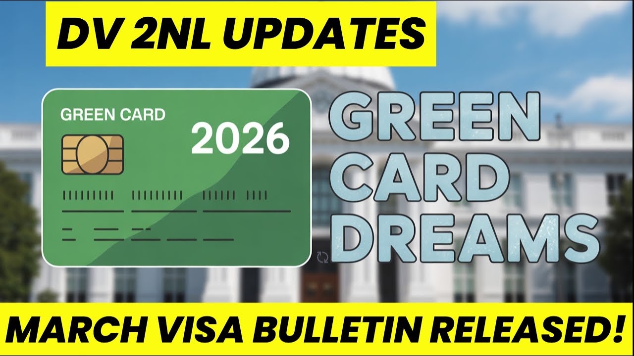 Выпущен визовый бюллетень DV2026 за март! Обновление программы DV 2027 / Последние новости о визо...