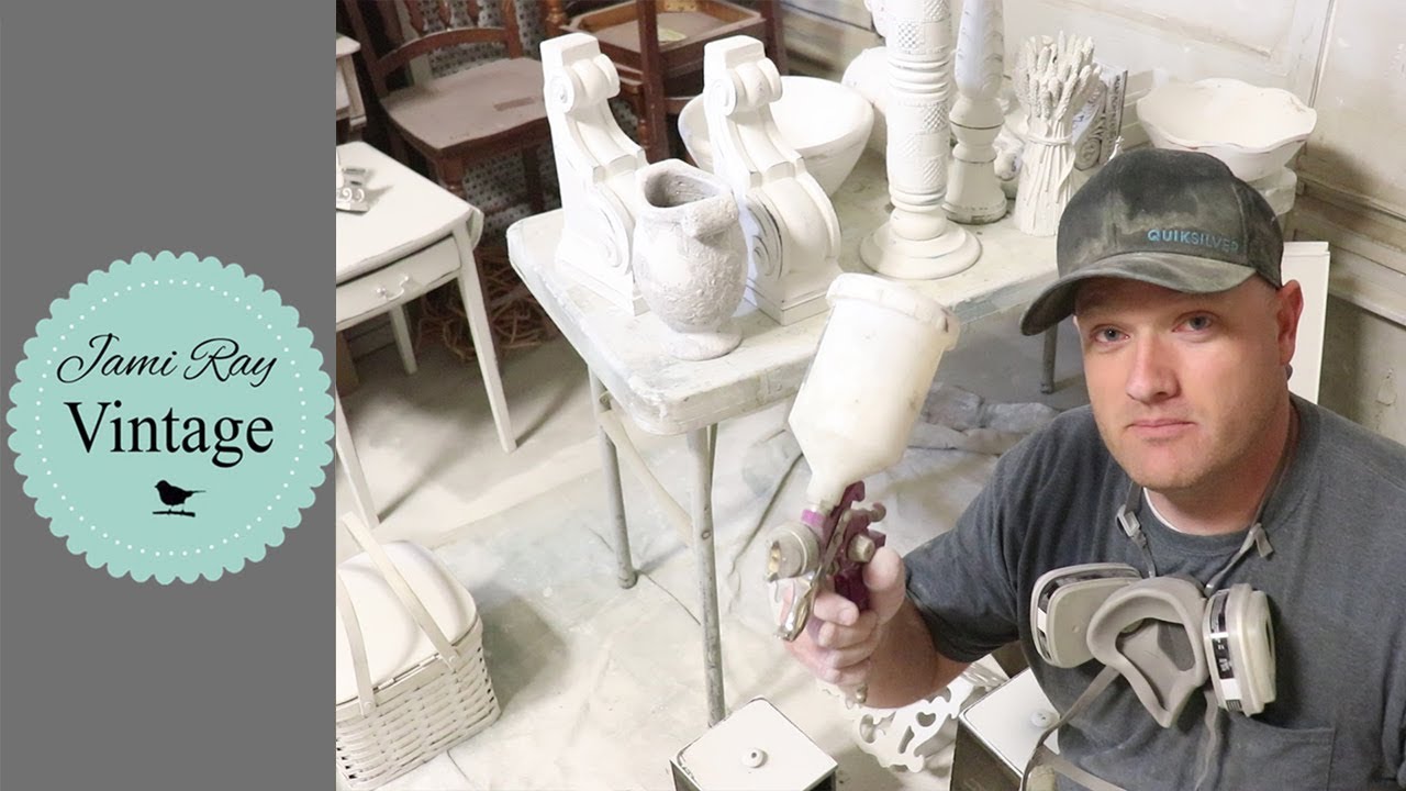 HVLP Spray Gun | Spraying Chalk Paint In The Winter