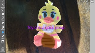 Toy chica goes poop