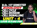 B.Sc 1st Semester Zoology Unit 4 || Cell Cycle, Cell Division and Cell Signalling || semester exams