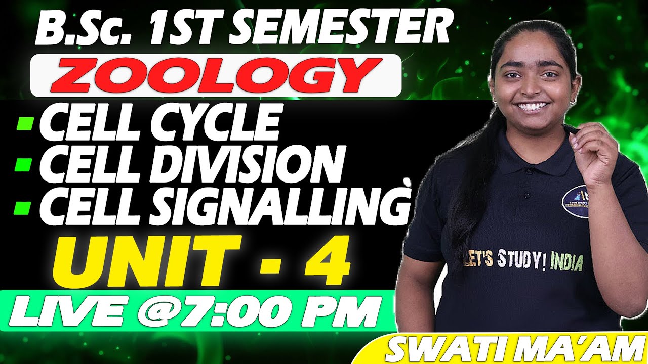 B.Sc 1st Semester Zoology Unit 4 || Cell Cycle, Cell Division and Cell Signalling || semester exams