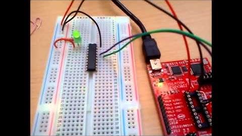 Blinking LED example on MSP430G2553