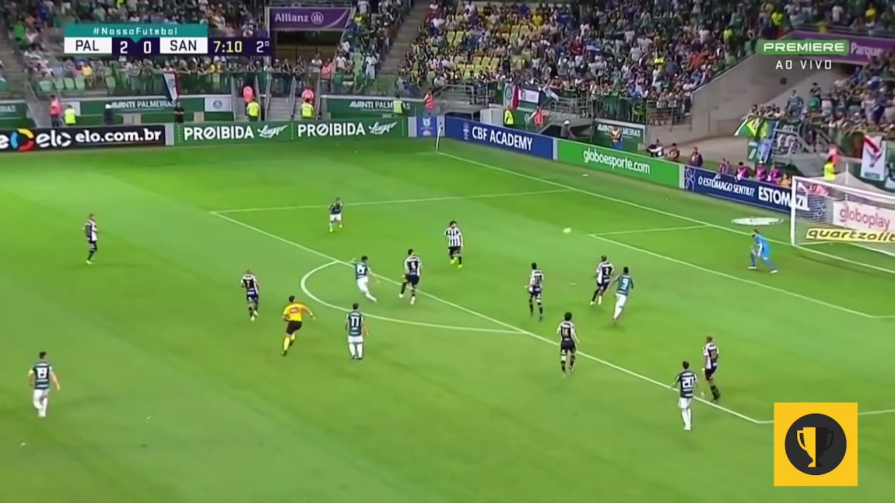 Palmeiras vs Santos - Brasileirão 2018 - YouTube