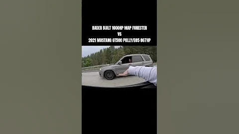 Bader Built 1000HP Subaru Forester vs 2021 Shelby GT500 867HP