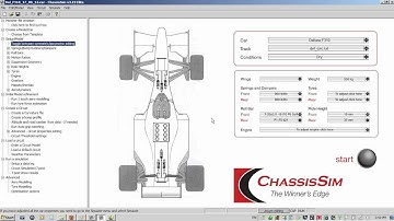Laptime simulation made easy with ChassisSim v3.19