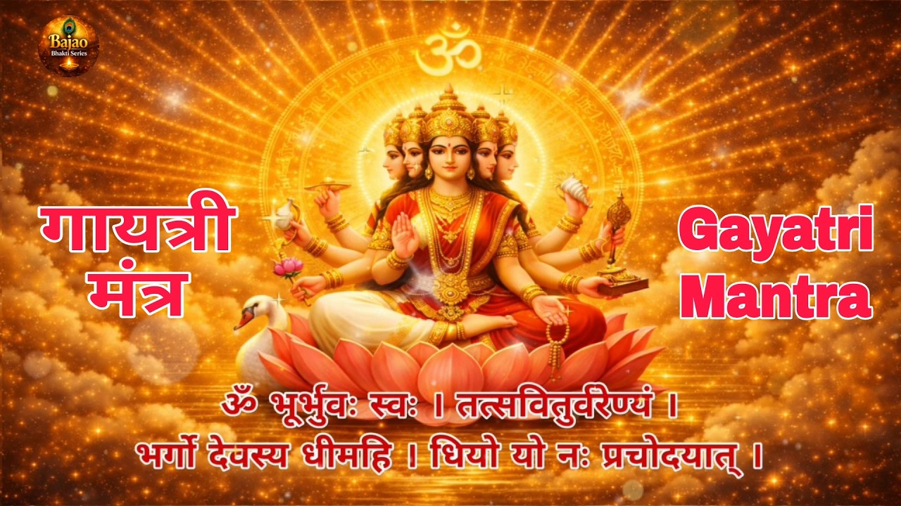 Gayatri Mantra | गायत्री मंत्र | Powerful Morning Mantra | Peace & Positive Energy #gayatrimantra