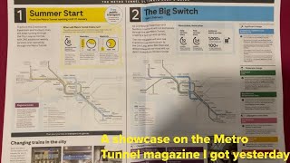 A showcase on the Metro Tunnel magazine I got yesterday
