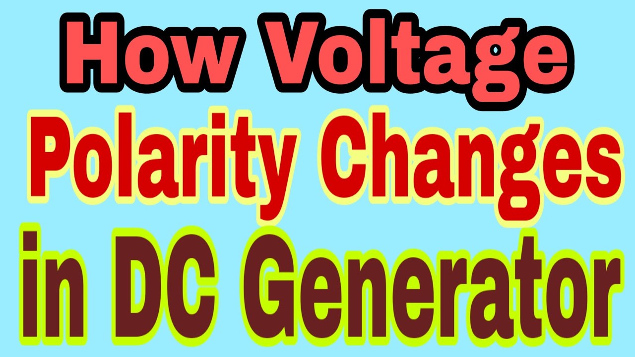 How Terminal voltage polarity change in generator YouTube