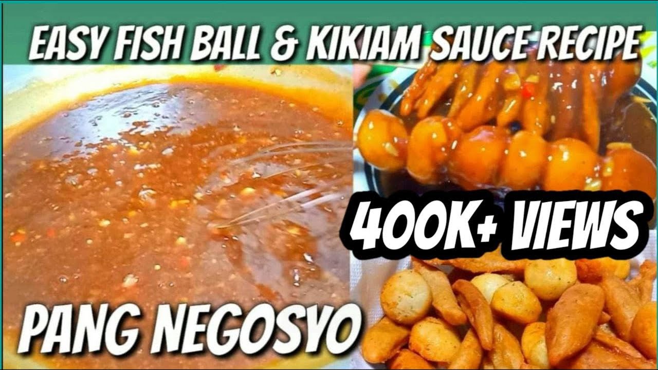 SEKRETO SA MASARAP NA FISHBALL AND KIKIAM SAUCE FILIPINO STREETFOOD
