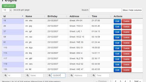 jQuery Table with .NET Core MVC (Grid View Data Representations)  | Sukhraj
