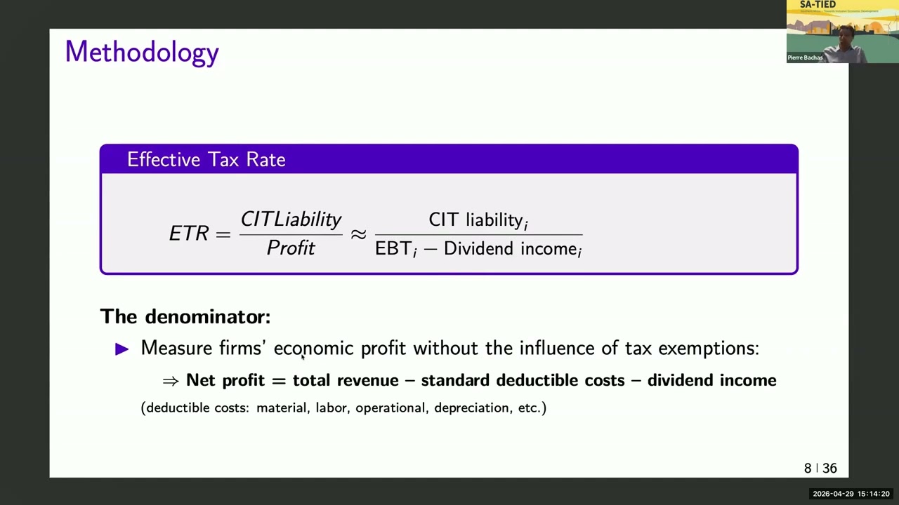 Thumbnail for SA-TIED Seminar Rethinking corporate tax and what the global minimum tax means for South Africa