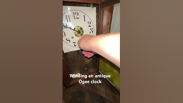 Winding a big #seththomas #ogee #clock