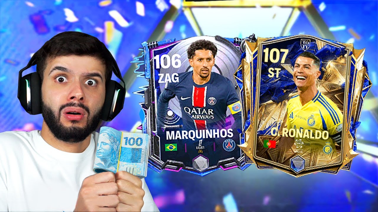 Gastei R$1000,00 Reais e Abri Todos os Packs do FC Mobile!