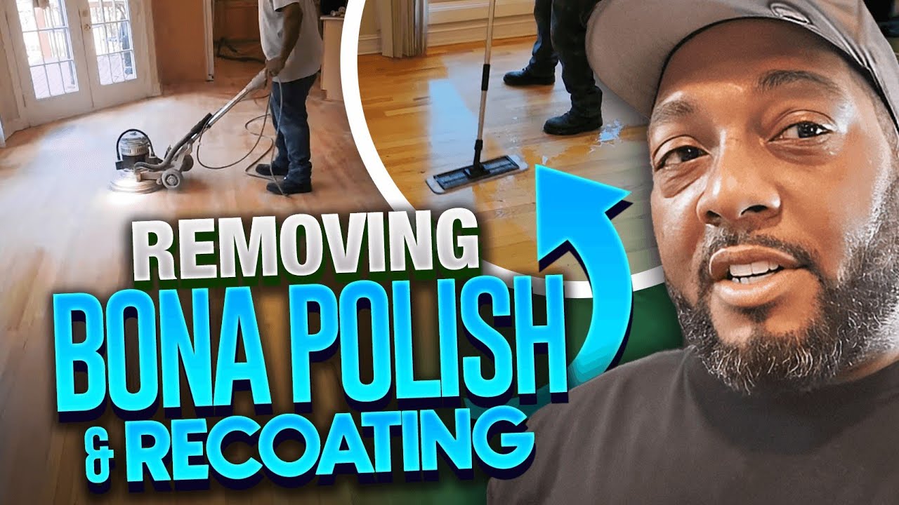 Removing Bona polish & Recoating Hardwood Floors with a Ride-A-Long trainee from Kansas City