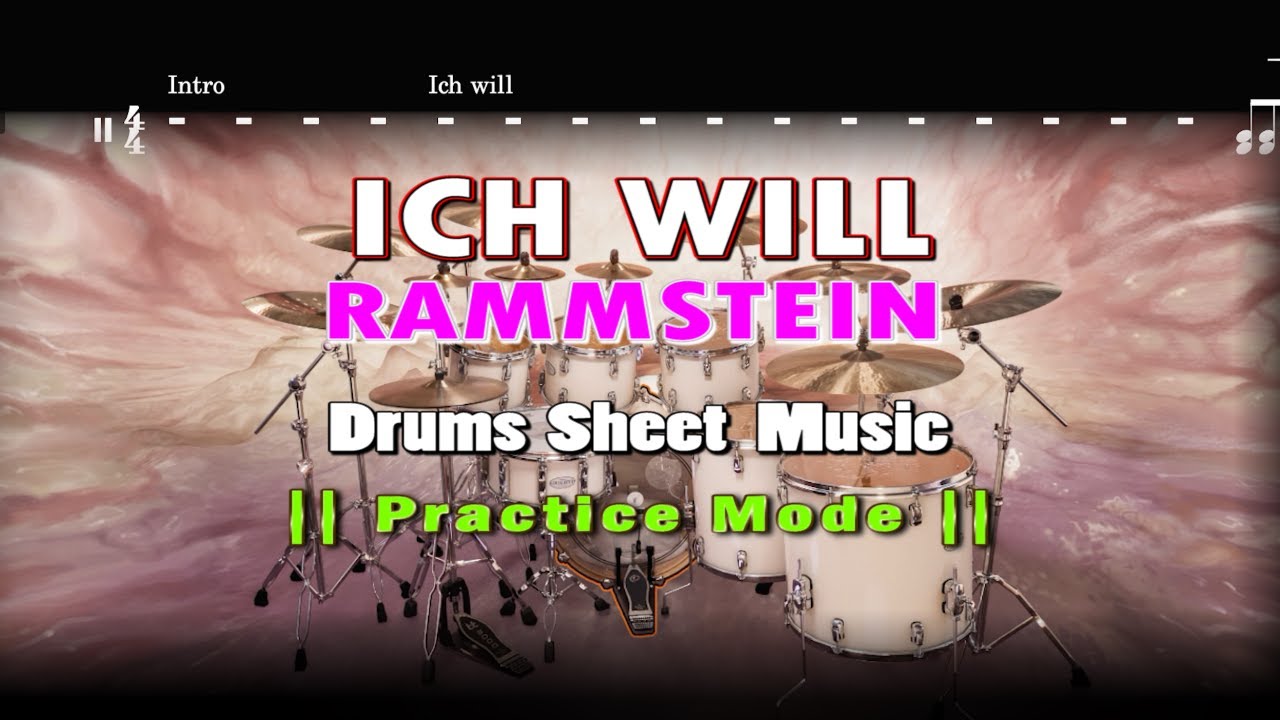 Rammstein : Ich Will || Drums Sheet Music (With Download)