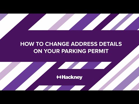How to change address details on your parking permit