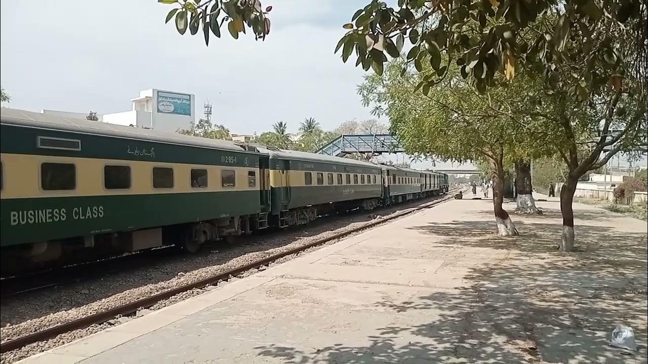 18 Down Millat Express With ZCU_30 6314 At Malir Railway Station... 