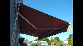 How to install MCombo retractable sun shade awning by yourself (13x8) -- Part I