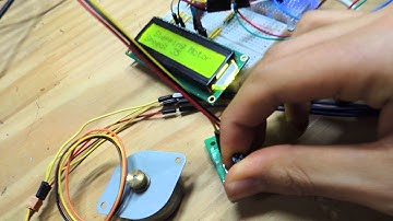 H-drive Stepper Motor Controlling with arduino + 1602 LCD