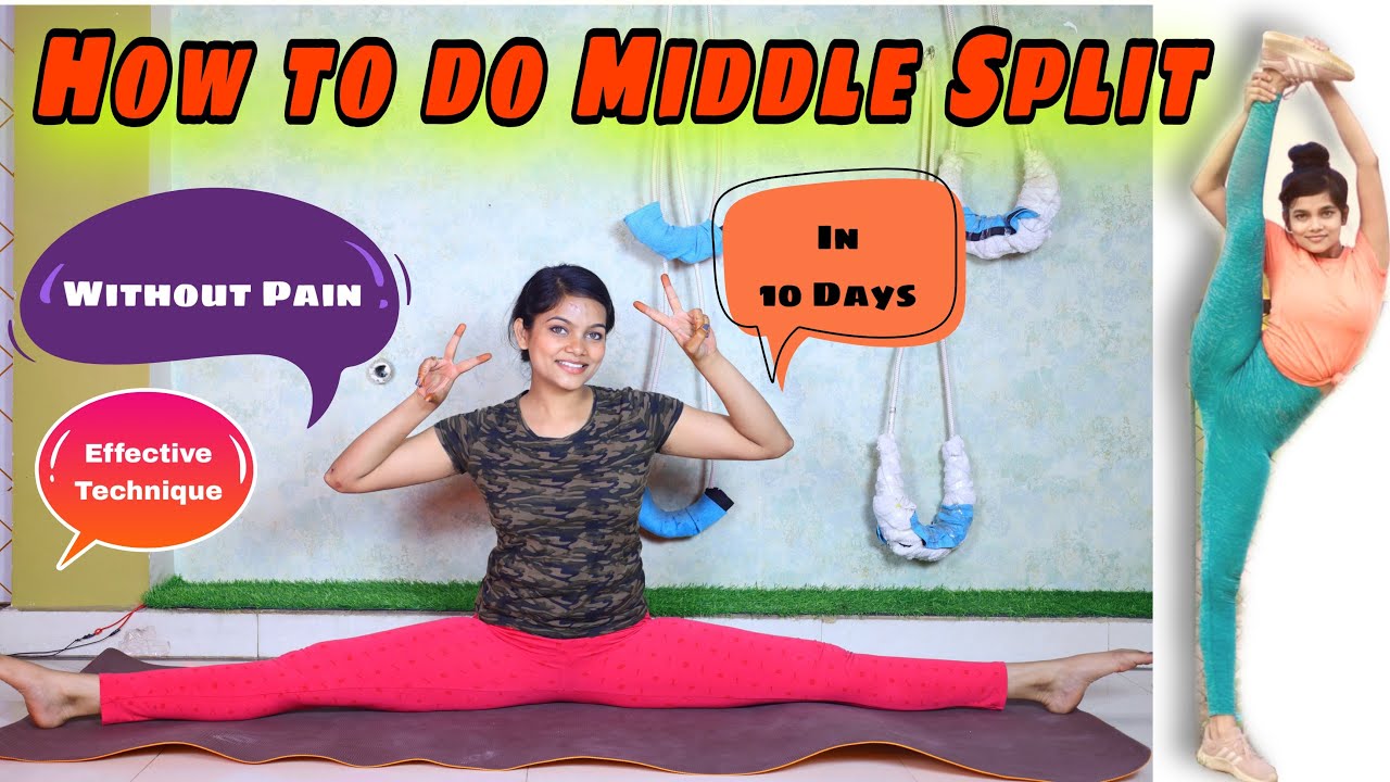Full Split without pain | Full Split Easy Technique | Full Split कैसे ...