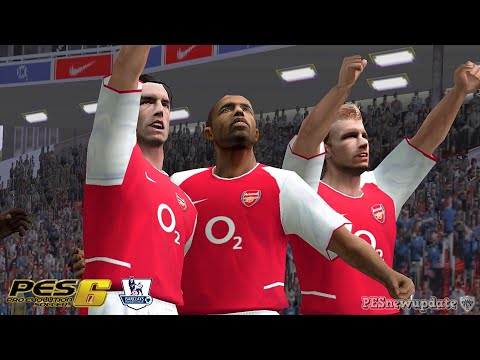 PES 6 Gameplay Premier League 2002/2003 | Arsenal vs Chelsea