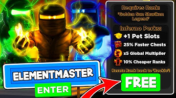 MAX ELEMENT MASTER ALTAR CODES IN NINJA LEGENDS!! *INSTANT MAX RANK*