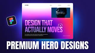 Create MODERN Landing Page UI Design In Figma | Figma Tutorial