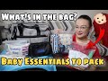 BABY BAG ESSENTIALS 2021! | BABY ITEMS YOU NEED TO PACK PLUS ORGANIZING TIPS! | Nins Po