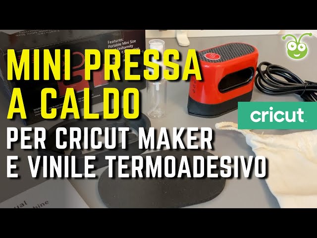 MINI PRESSA DI CALORE per CRICUT MAKER e lavori in vinile termico 