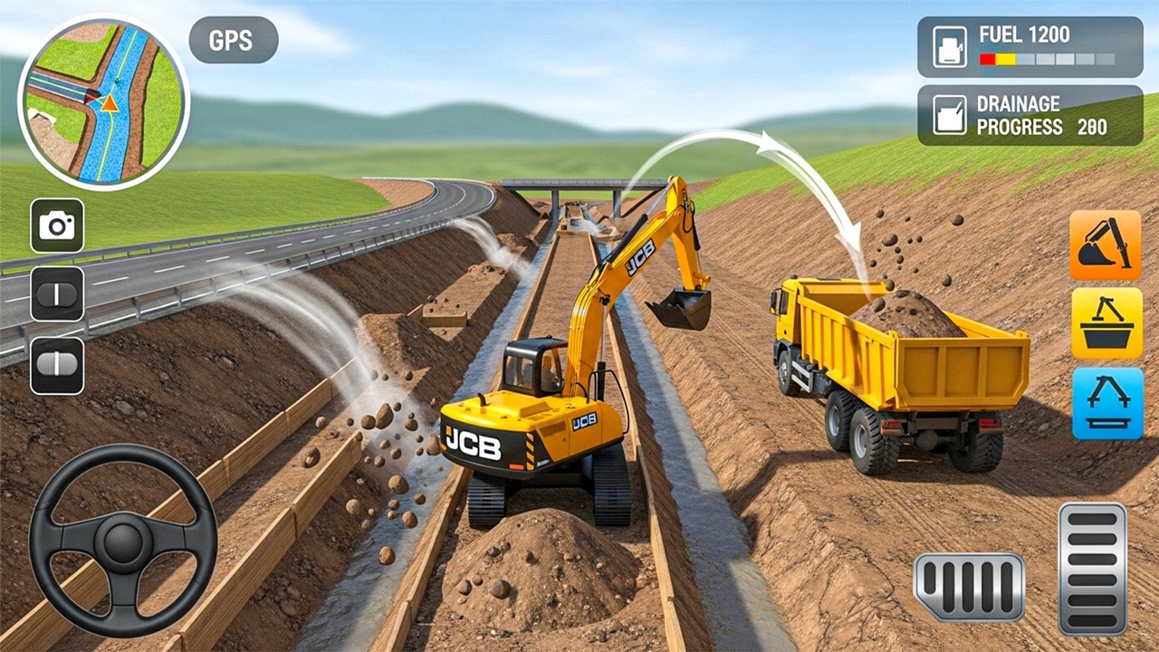 Extreme Sand Loading Challenge – Heavy Excavator Construction Game – Android Gameplay