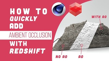 Quickly Add Ambient Occlusion (AO)  - Redshift - C4D