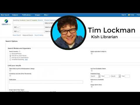 Set up your personal My EBSCOhost account!