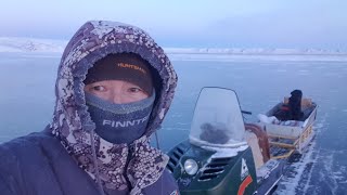 картинка: Запускаем снегоход Буран-640 зимой...❄🥶👍😉