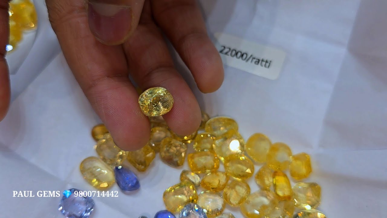 New Lot Ceylon Pukhraj Neelam Also IGI Certified, 60rs Starting To 6lakh Quality Certified Sapphire