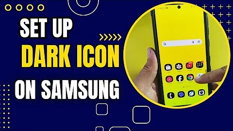 How to Set up One Ui 8.5 Dark icon on Samsung Phone 