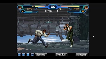 Kyo Nests vs Clone Kyo (KOF Wing v1.9 )