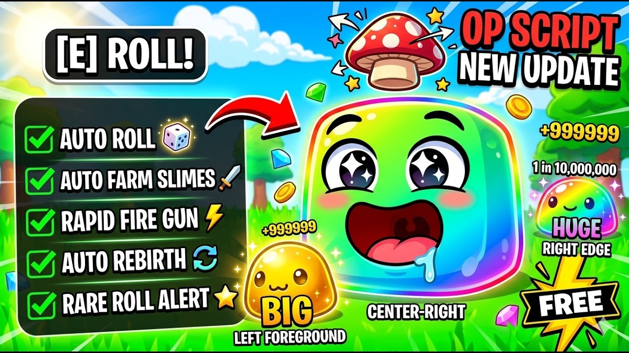 [ FREE ] Slime RNG Script | Auto Roll, Auto Farm, RAPID FIRE (OP ...