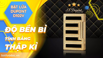 Hộp Quẹt Bật Lửa Dupont D102V, Họa Tiết Ô Vuông Nhỏ,Sơn Mài Kẻ Ngang Cao Cấp