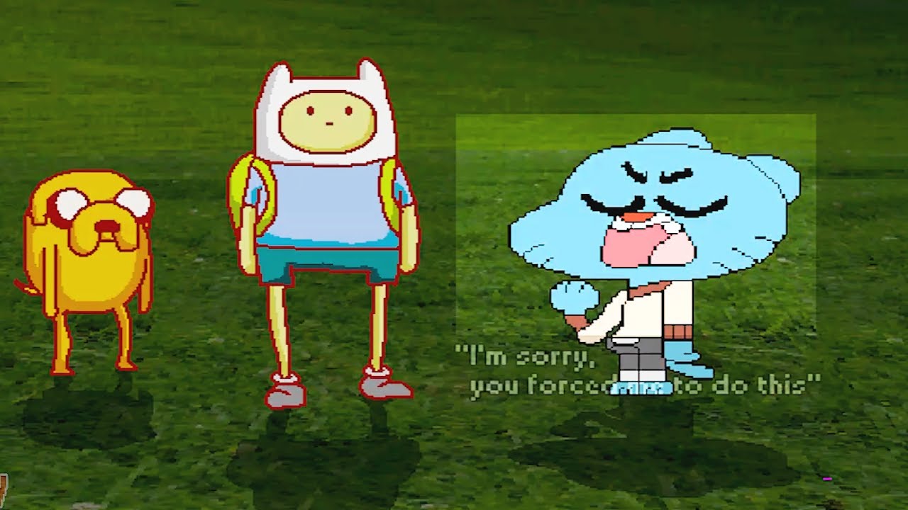 TEAM FINN & JAKE and GUMBALL BATTLES WITH MUGENS IN SURVIVAL MODE