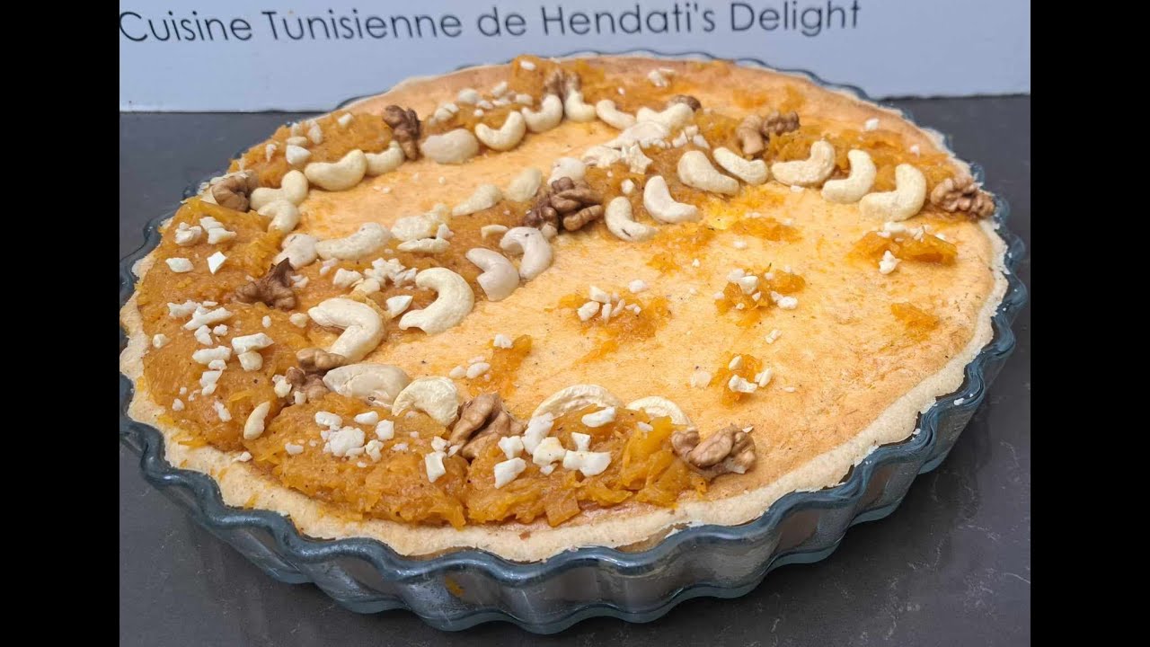 Tarte au citrouille تارت بالقرع الأحمر