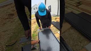 16x24 Standing seam metal roof installation
