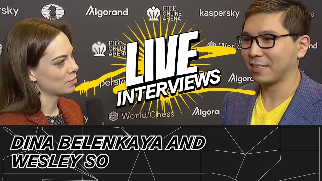 Dina Belenkaya asks Wesley So's feeling when playing a significantly lower  rated player., Orig title: 'I owe him a lot!, Wesley So